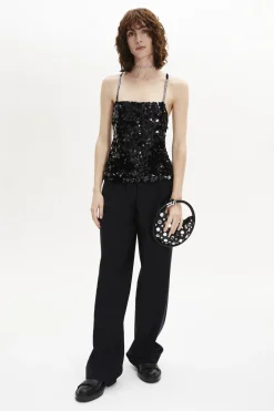 Clearance Strappy Sequined Camisole Women Tank Tops