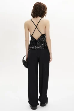 Clearance Strappy Sequined Camisole Women Tank Tops