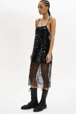 Best Strappy Sequined Slip Dress Women Short Dresses