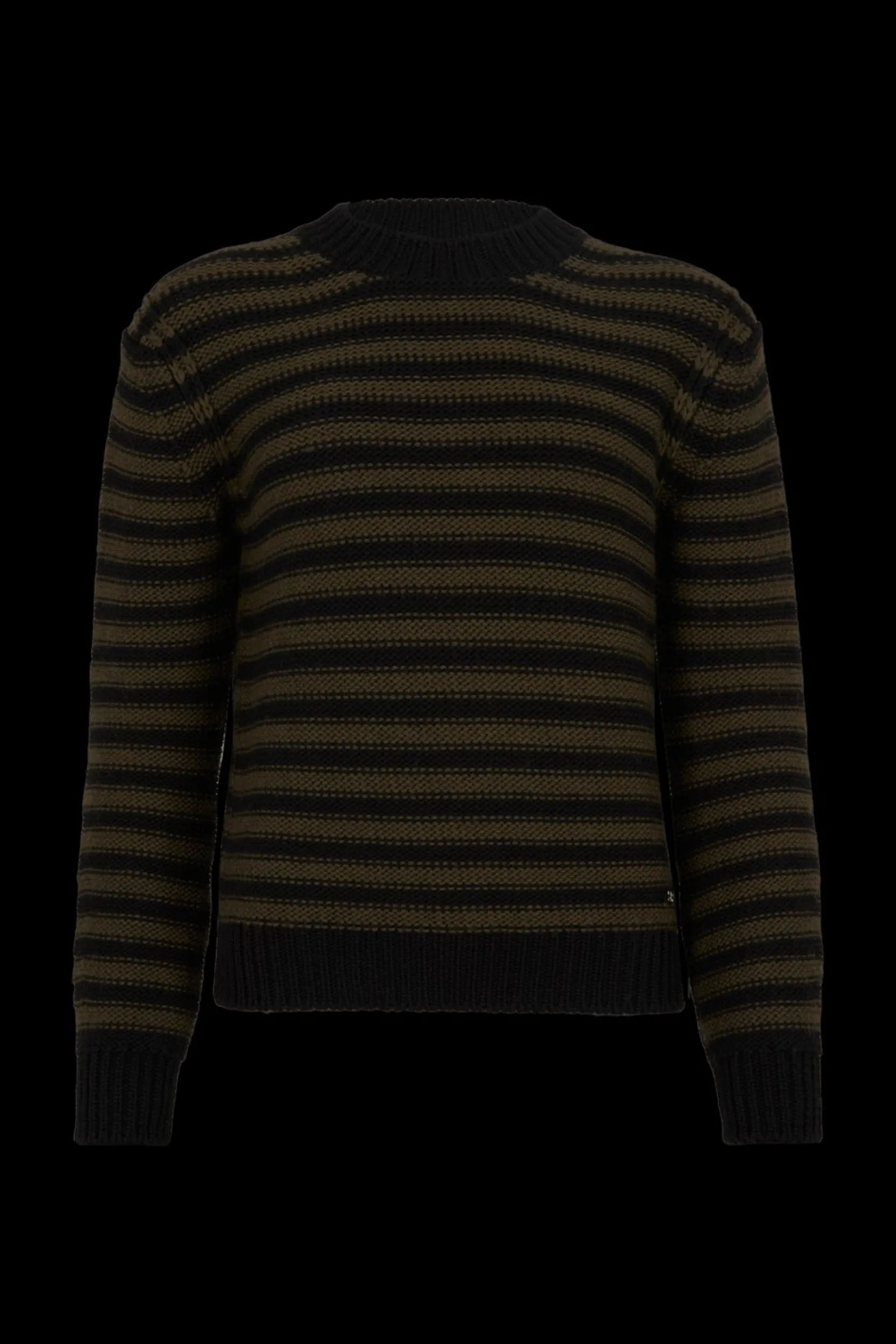 Sale Striped Long-Sleeved Crew Neck Sweater Women Sweaters
