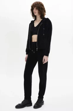 Outlet Velvet Jogging Trousers Women Trousers And Denim