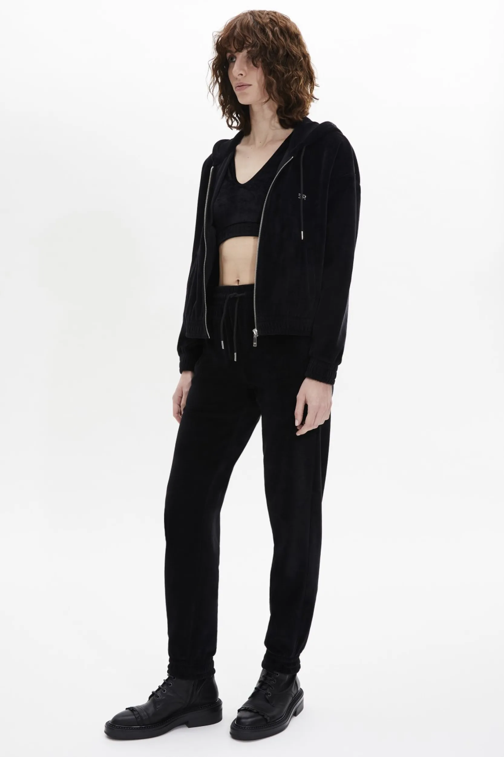 Outlet Velvet Jogging Trousers Women Trousers And Denim