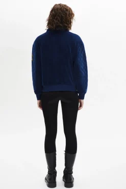 Clearance Velvet Quilted Bomber Jacket Women Jackets