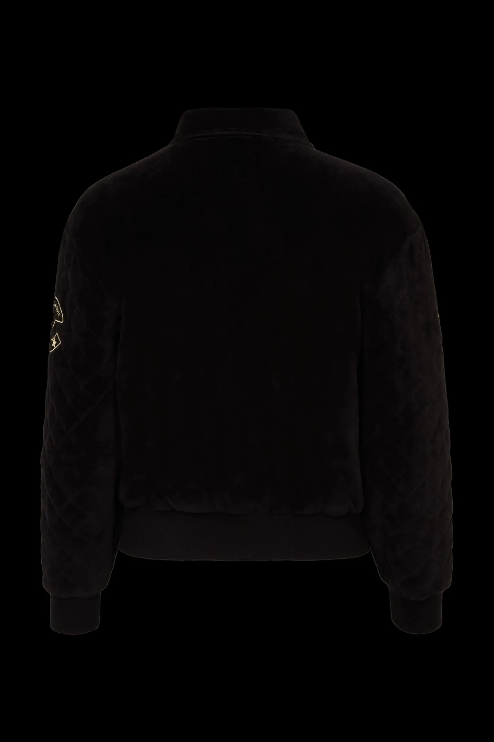 Velvet Quilted Bomber Jacket Women Jackets