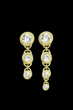 Online Vintage Ribbon Asymmetric Earrings Women Accessories