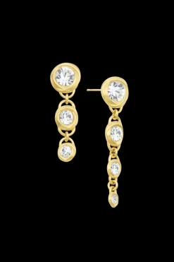 Online Vintage Ribbon Asymmetric Earrings Women Accessories