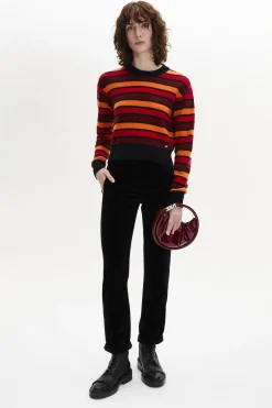 Sale Wool And Cashmere Striped Jumper Women Sweaters