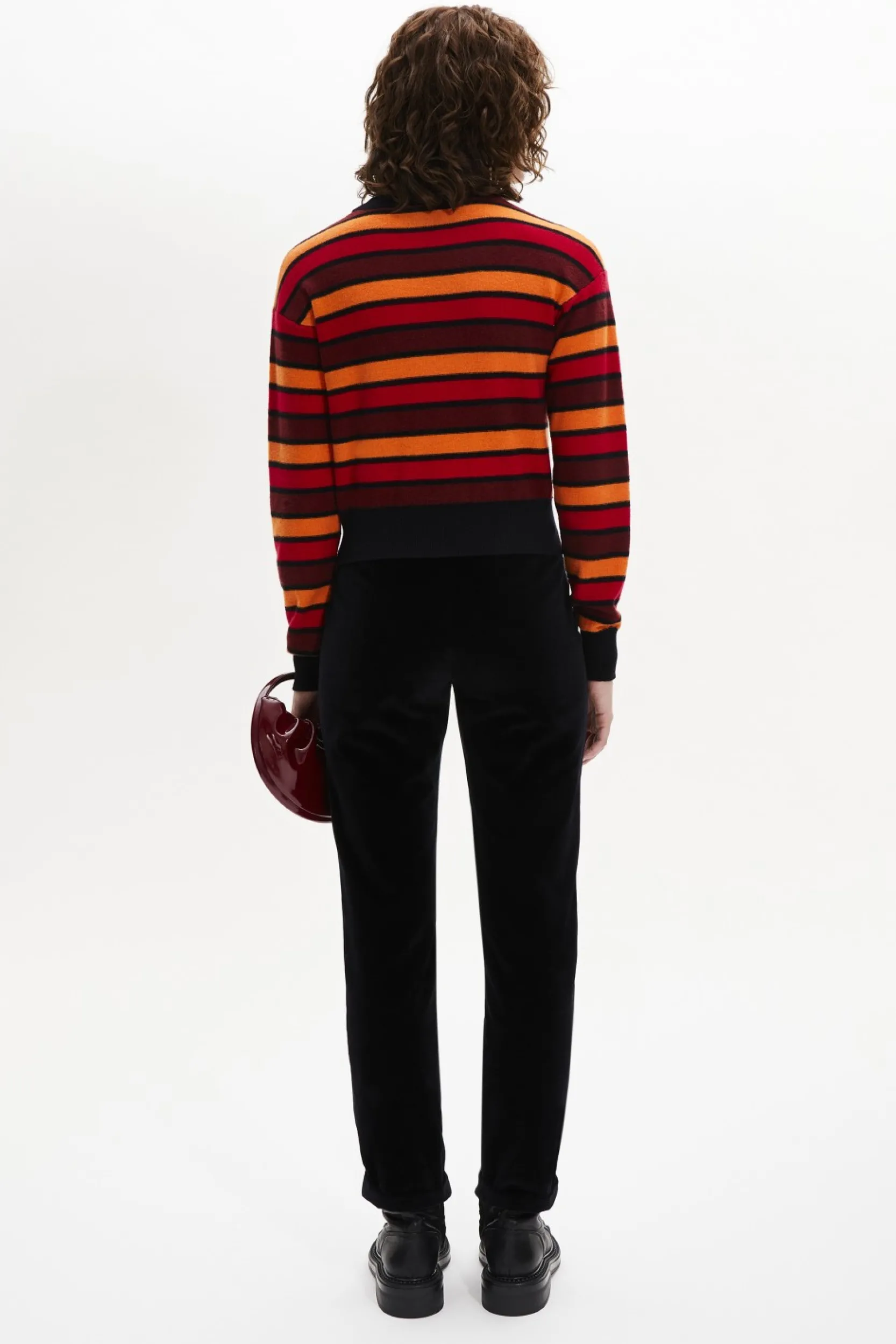 Sale Wool And Cashmere Striped Jumper Women Sweaters