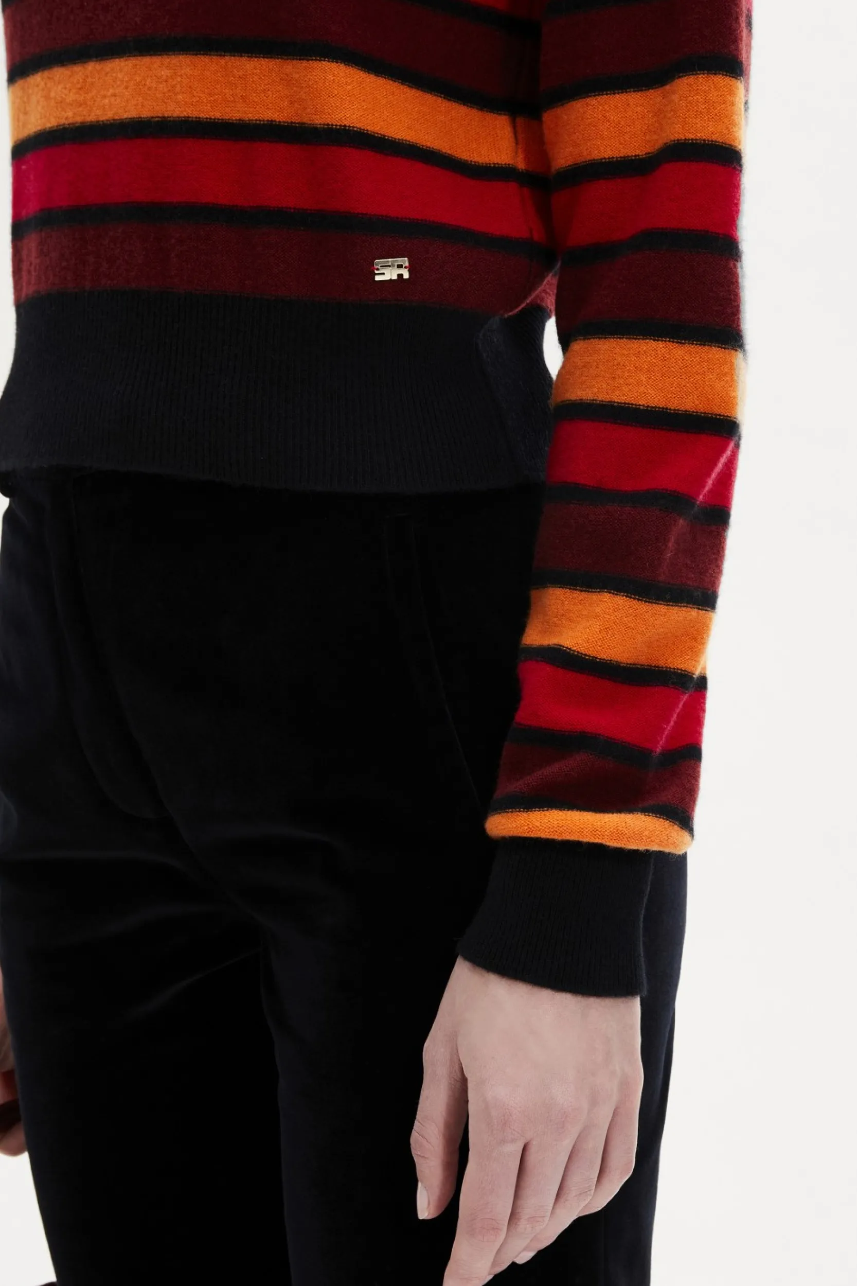 Sale Wool And Cashmere Striped Jumper Women Sweaters