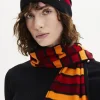 Hot Wool And Cashmere Striped Hat Women Accessories