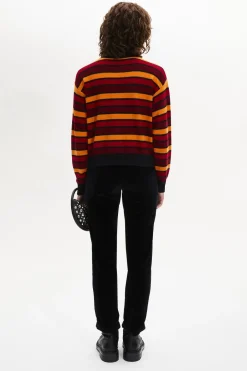 Online Wool And Cashmere Striped Jumper Women Sweaters