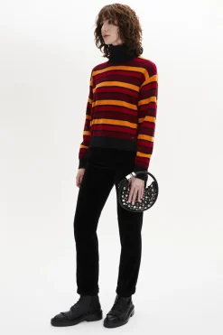 Online Wool And Cashmere Striped Jumper Women Sweaters